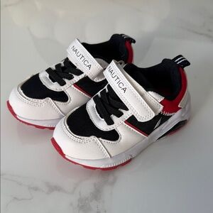 Nautica Kids' Sneakers in Black, White, and Red